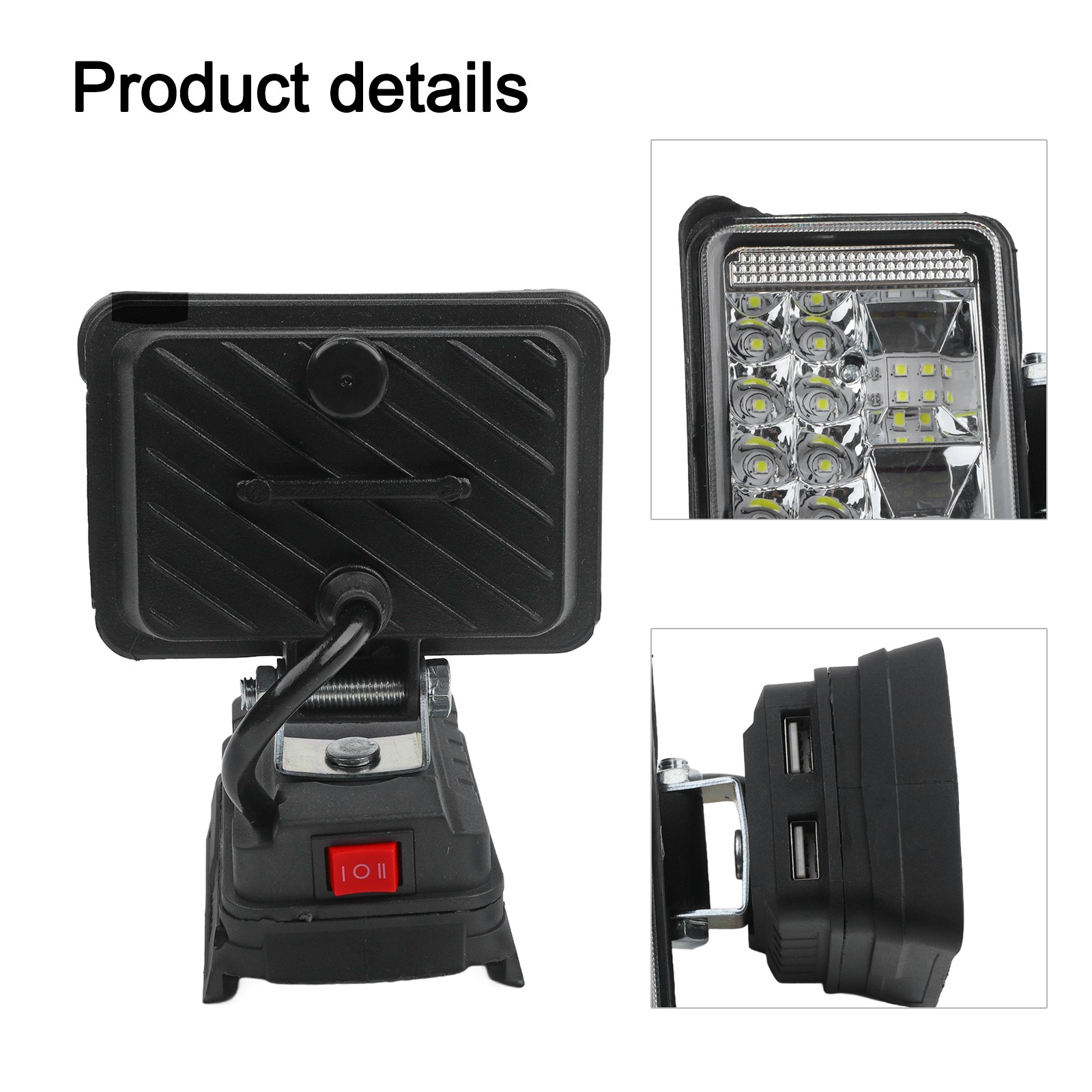 Cordless Work Light with Overload Protection for For bosch 18V Batteries - Bild 16 von 36