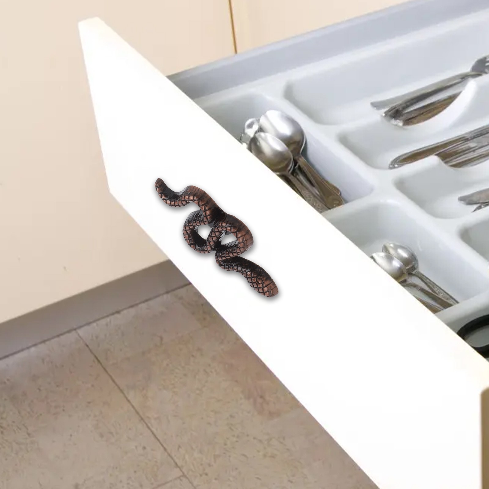 Adorable Snake Shape Furniture Handles Crafted from Zinc Alloy Material - Afbeelding 31 van 39