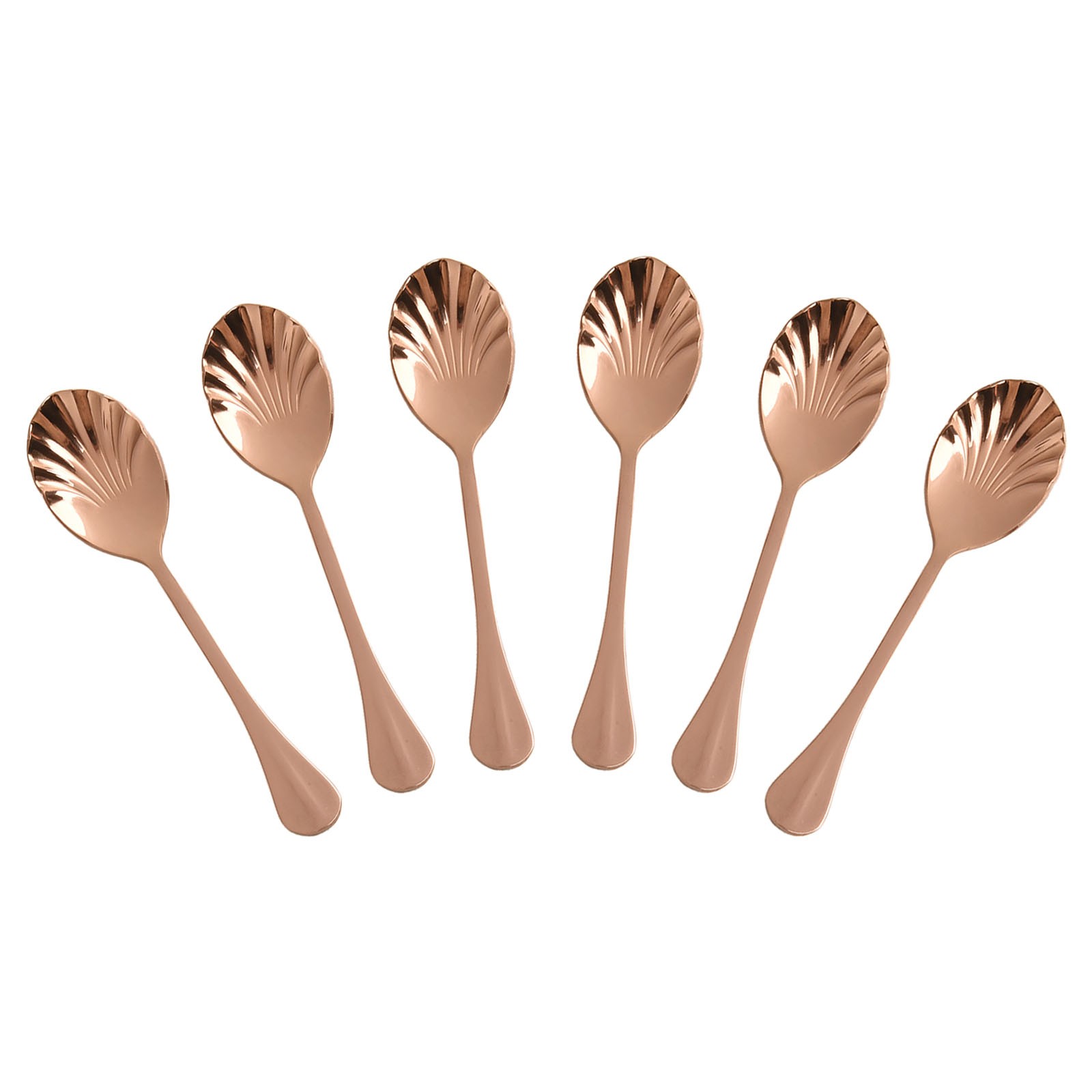 Stainless Steel Long Handle Dessert Serving Spoon with Unique Aesthetic