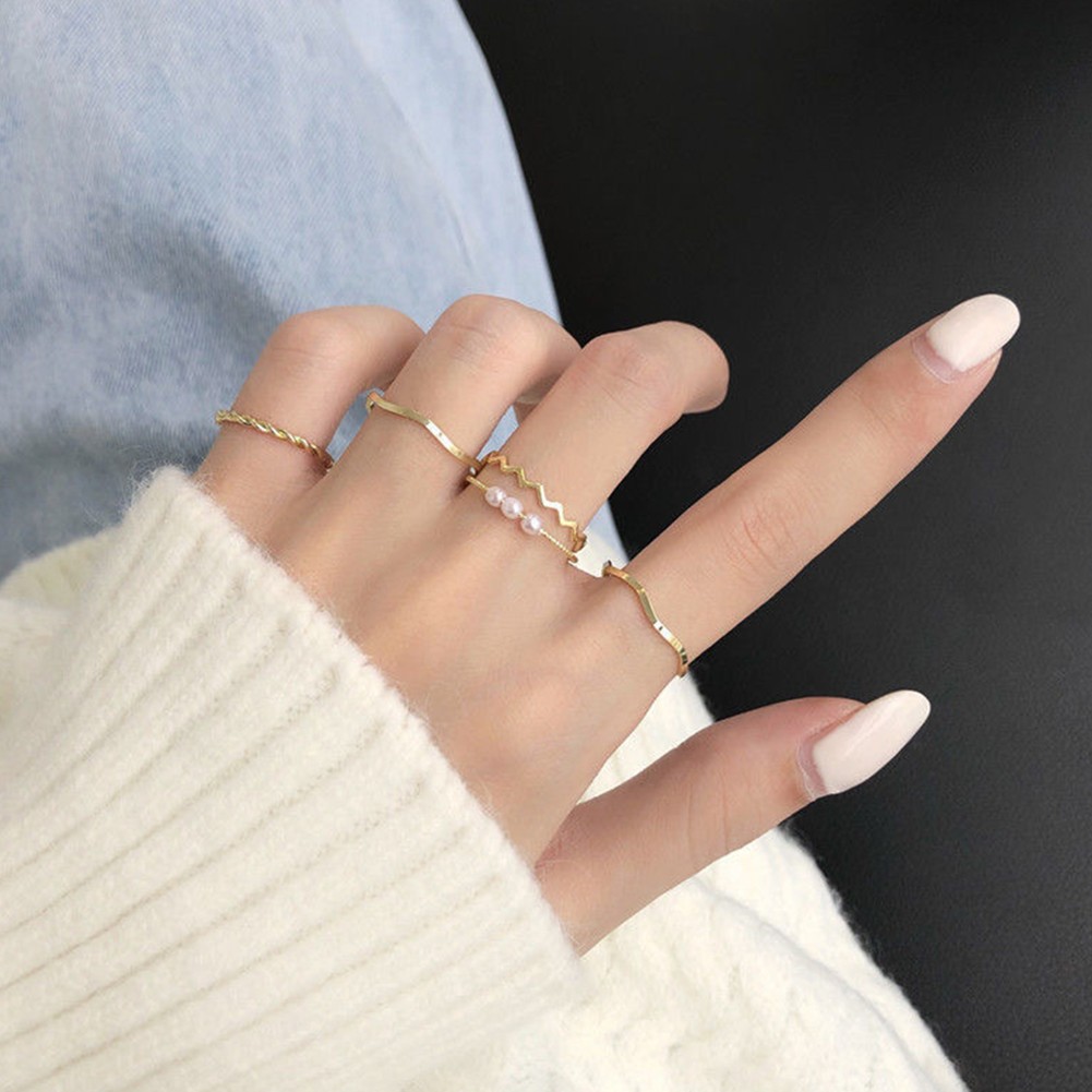 Trendy 3pcs Copper Ring Collection with Adjustable Features for All Sizes - Picture 14 of 20