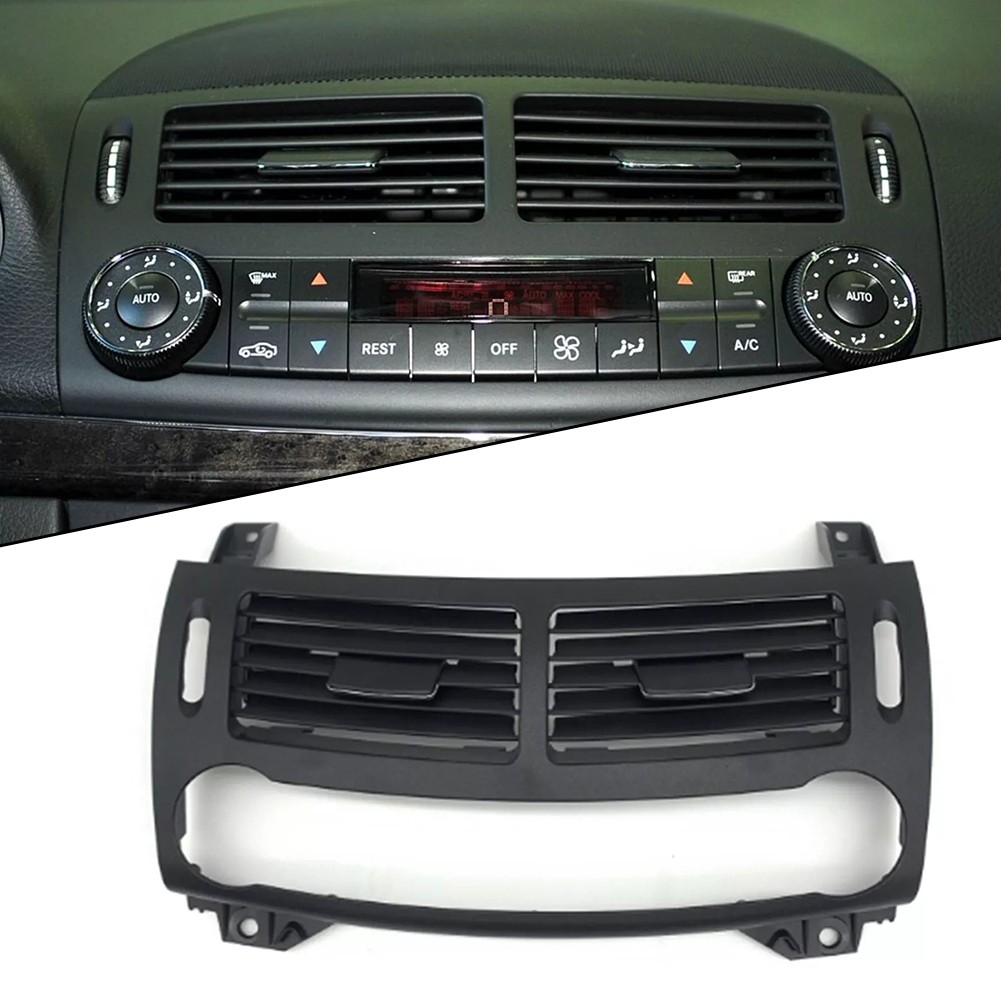 Front Center Air Vent Grille For Mercedes E Class W211 2003 2008 Black