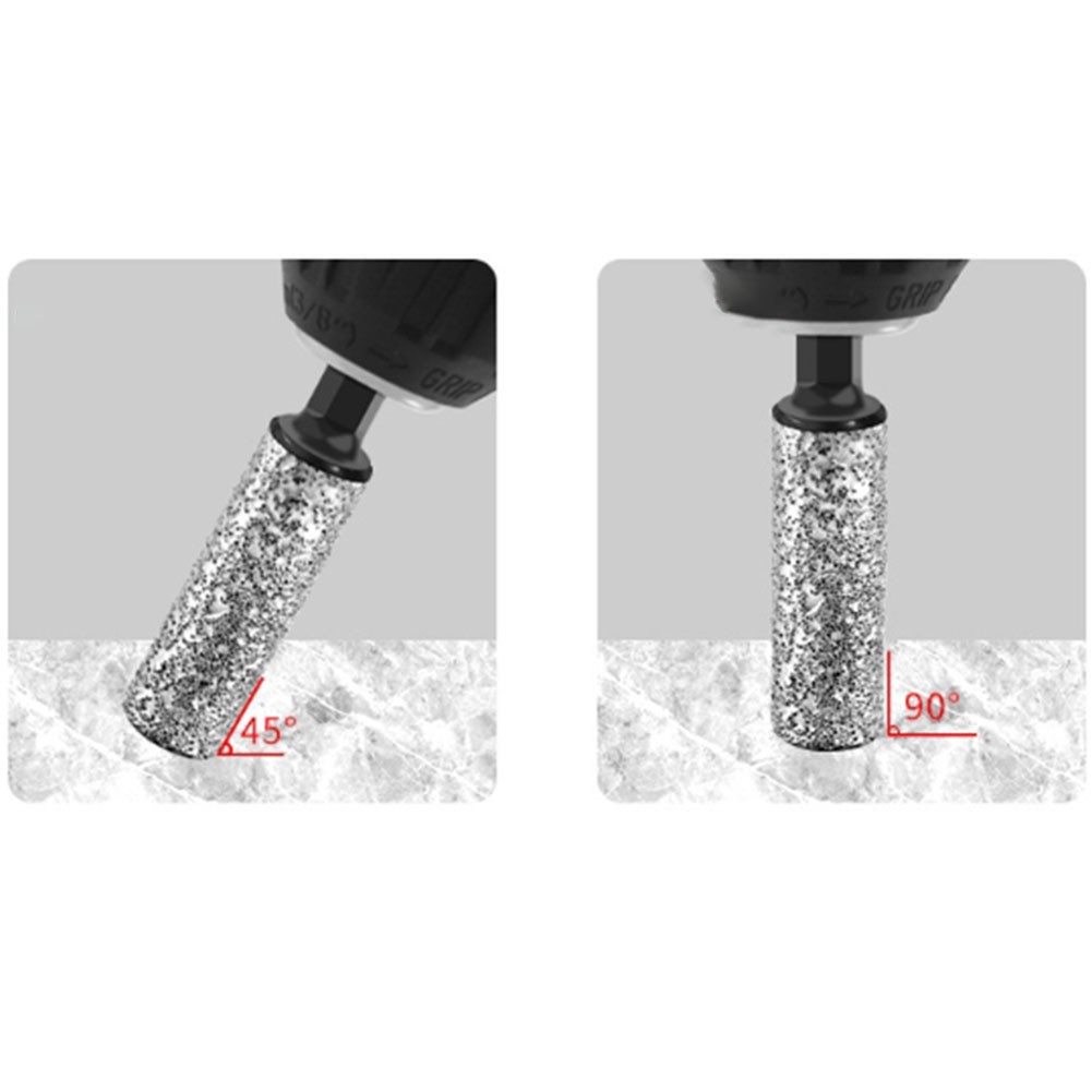Drill Bit Set for Dry Drilling and Light Grinding on Various Materials
