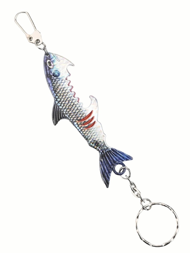 Ouvre-bouteille design appat leurre pour porte-cl??s compact et pratique requin - Photo 18/38