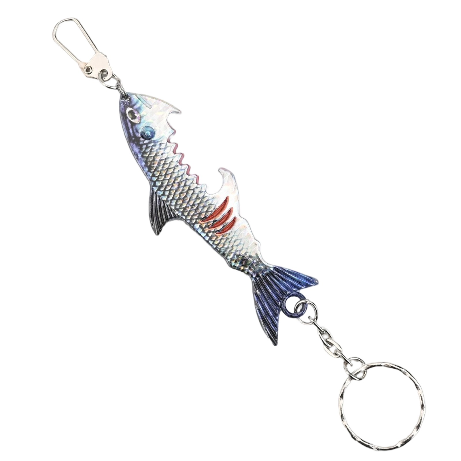 Ouvre-bouteille design appat leurre pour porte-cl??s compact et pratique requin - Photo 17/38