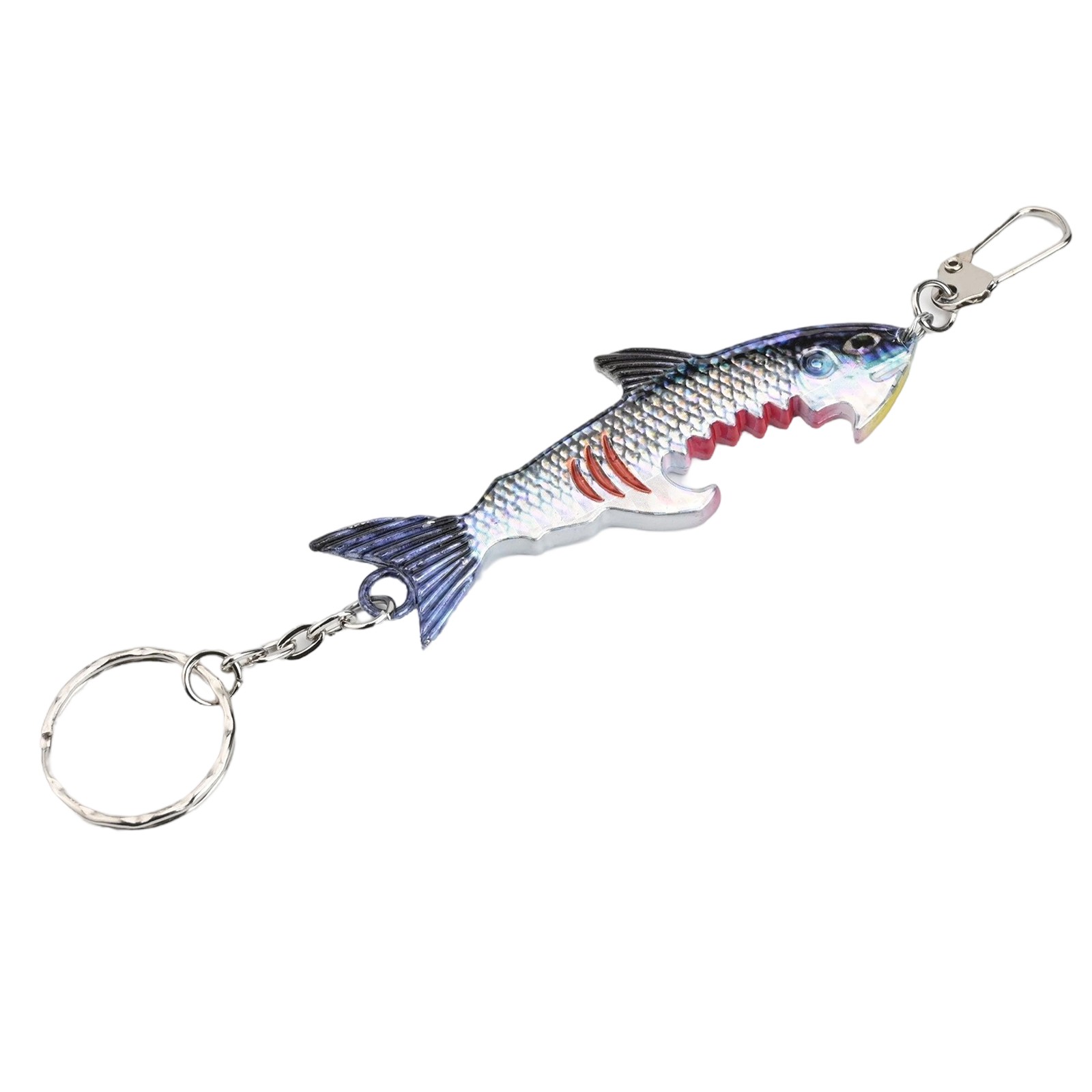Ouvre-bouteille design appat leurre pour porte-cl??s compact et pratique requin - Photo 15/38