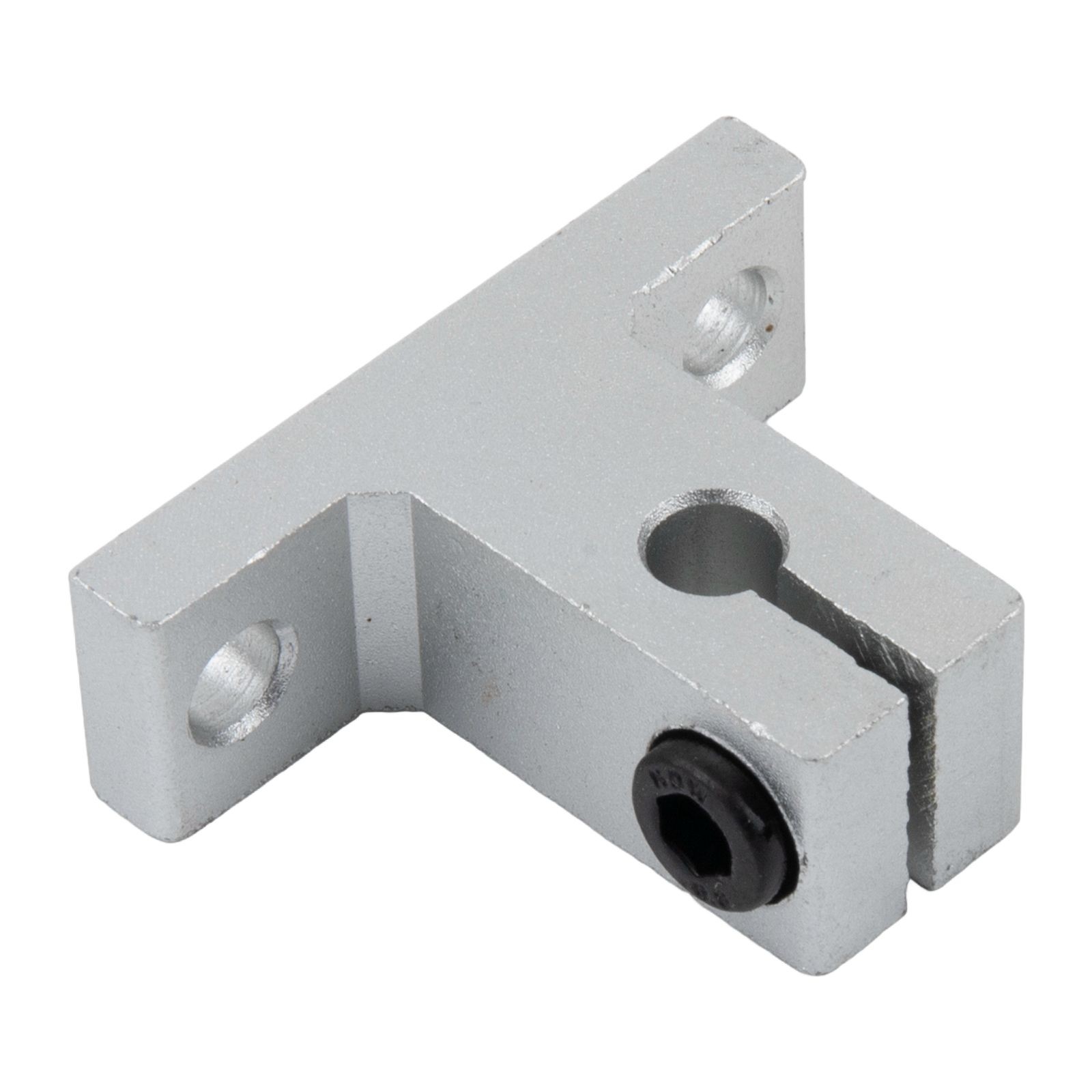 Sleek Silver Aluminum Linear Rail Support Brackets Compatible with SK Models