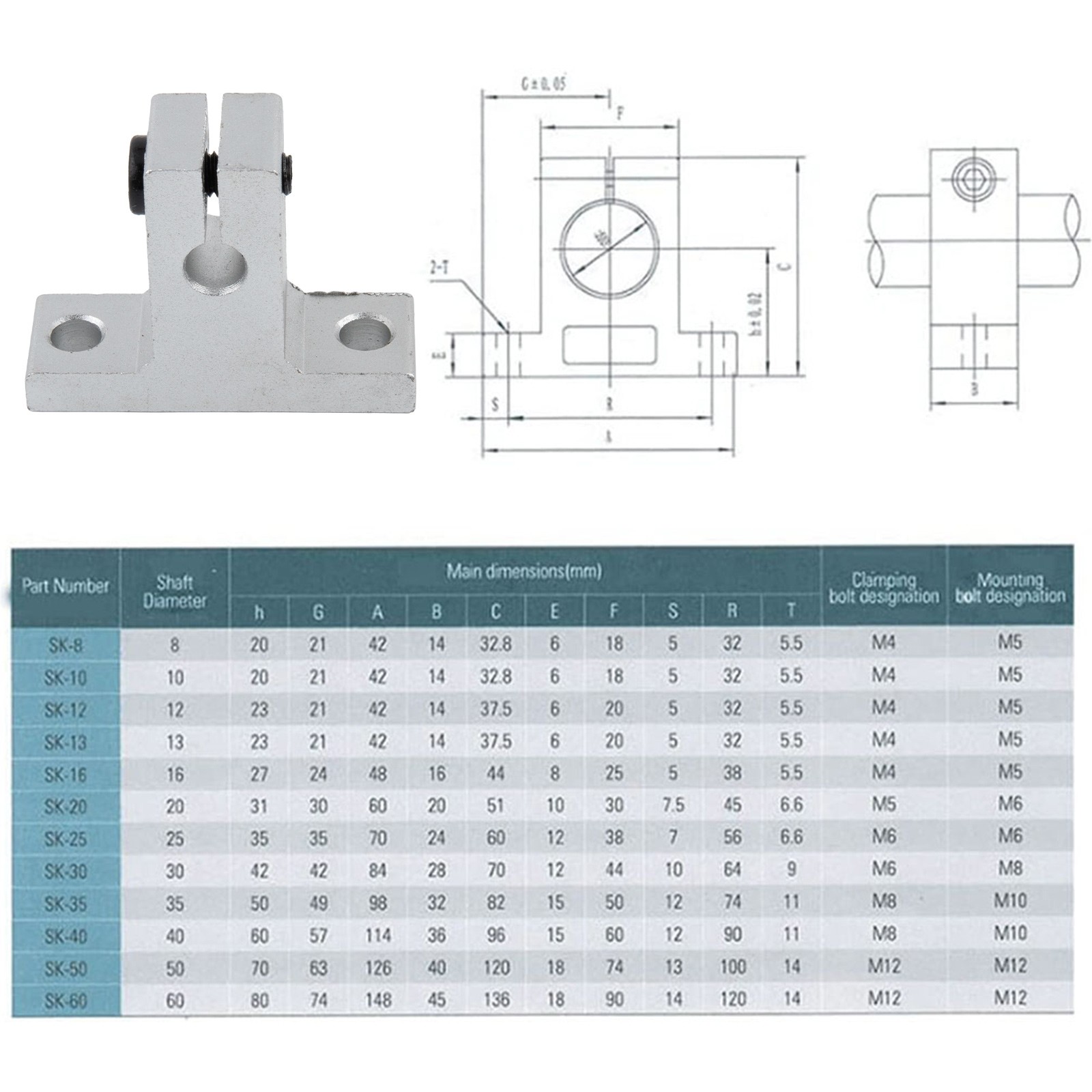 Hochleistungs CNC Linearführungswellenträger für verschiedene Branchen - Bild 14 von 56