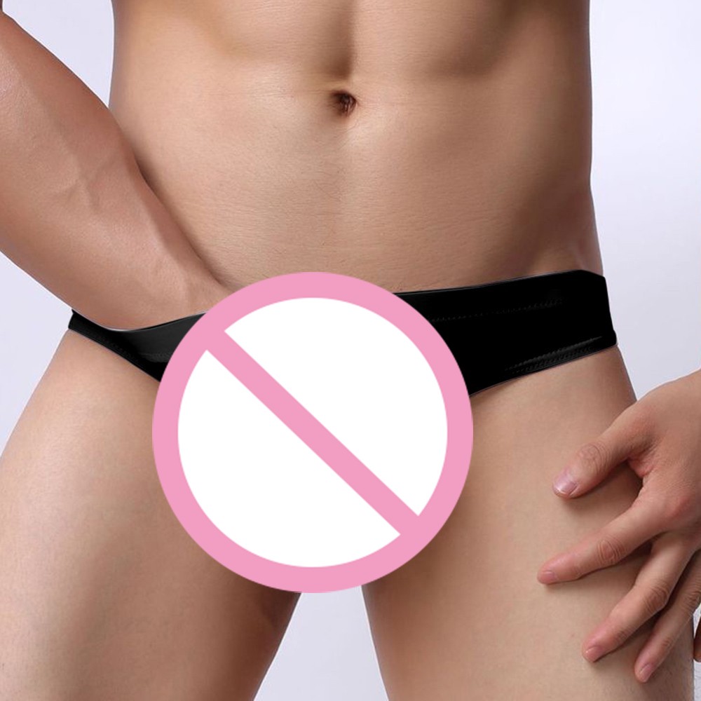 Slips Herren Unterwäsche Schlüpfer Dessous atmungsaktiv vorne offen super dünn - Bild 13 von 23