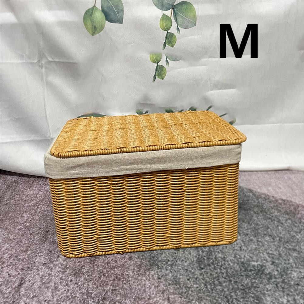 Panier imitation rotin artisanal adapté au achats rangement vêtements et jouets