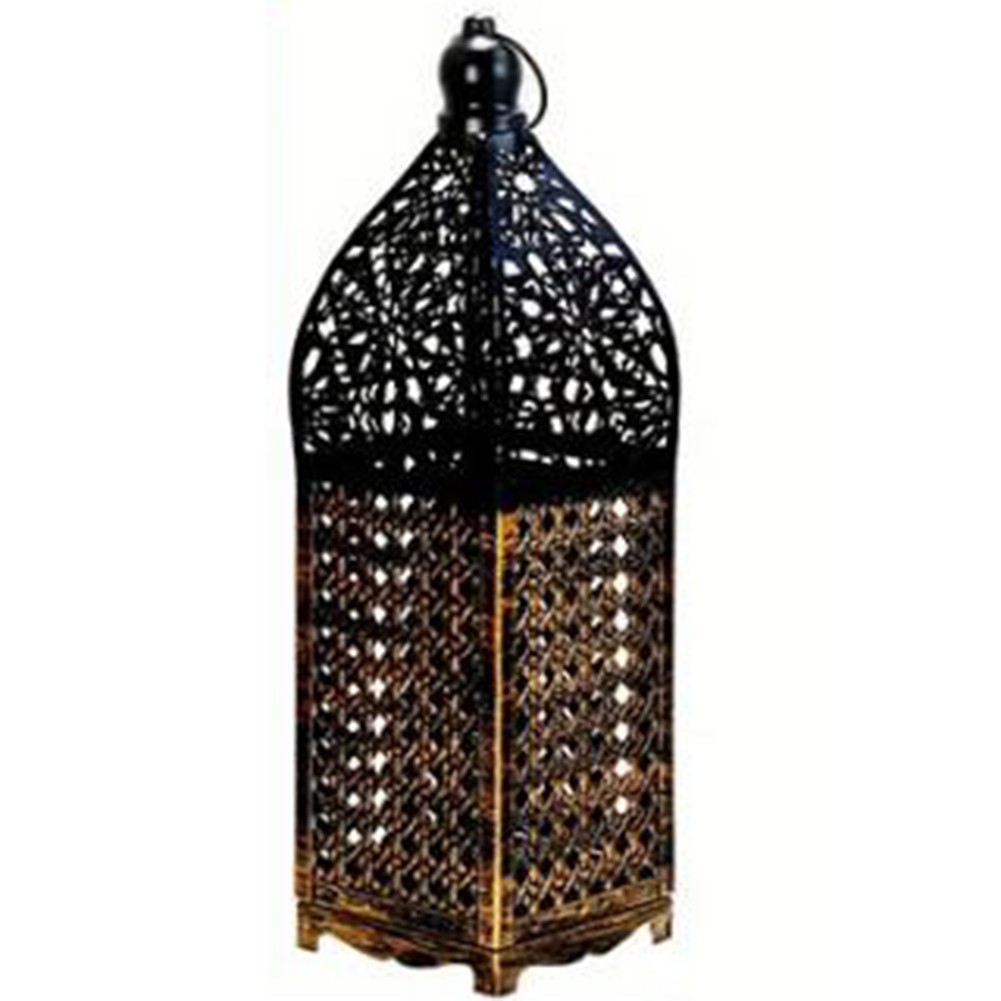 Wrought Iron Lantern Eye Catching Candle Holder for Various Decor Styles - Picture 14 of 26