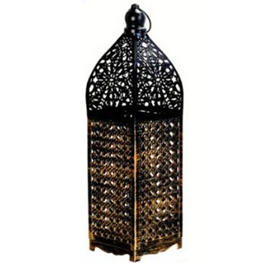 Wrought Iron Lantern Eye Catching Candle Holder for Various Decor Styles - Picture 15 of 26