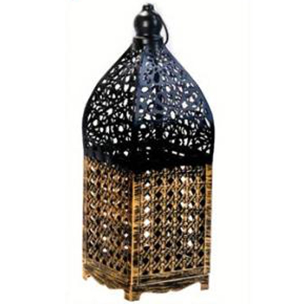 Wrought Iron Lantern Eye Catching Candle Holder for Various Decor Styles - Picture 13 of 26