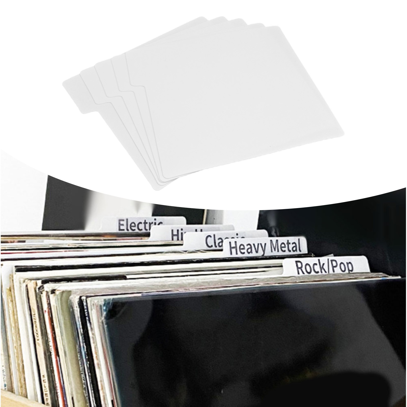 Effizientes Sortieren Ihrer CDs und für Schallplatten mit Alphabet Karteikarten - Bild 14 von 25
