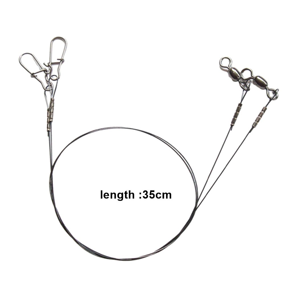 Heavy Duty Fishing Titanium Wire Leader Line with Swivel for Predatory Fish - Picture 27 of 27