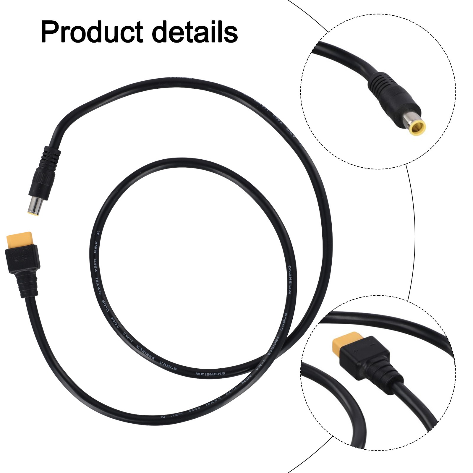 Convenient Length Options of For XT60 to DC8MM Adapter Cable for Your Needs - Afbeelding 18 van 26