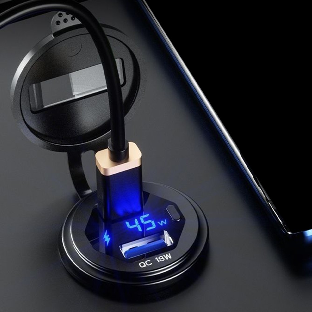 USB C and For QC3 0 Compatible Car Charger Socket for Quick Power Boosts - Zdjęcie 21 z 24