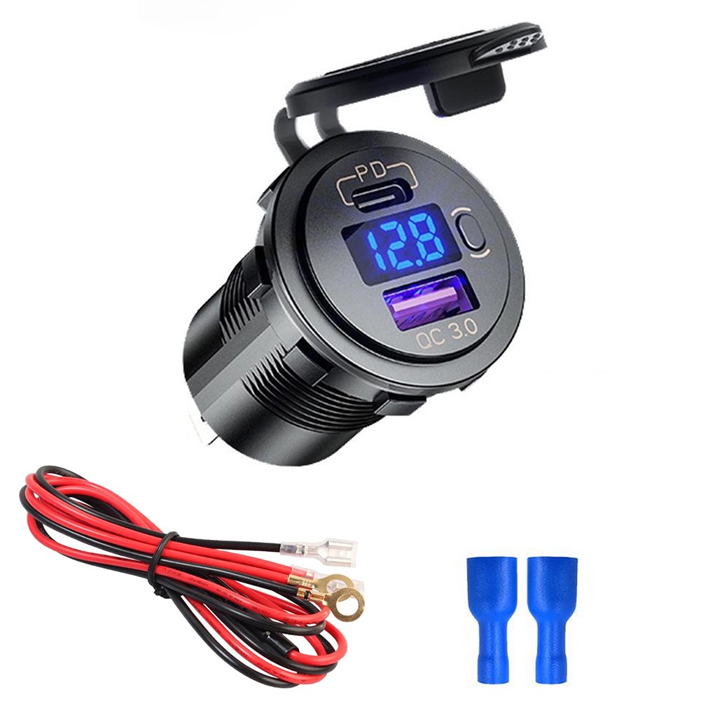 USB C and For QC3 0 Compatible Car Charger Socket for Quick Power Boosts - Zdjęcie 16 z 24