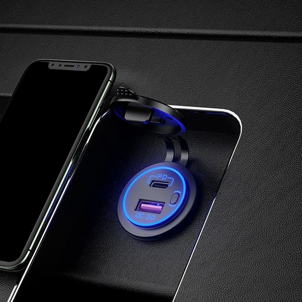 USB C and For QC3 0 Compatible Car Charger Socket for Quick Power Boosts - Zdjęcie 18 z 24