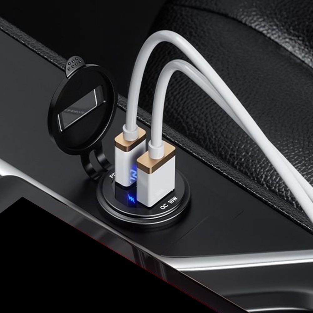 USB C and For QC3 0 Compatible Car Charger Socket for Quick Power Boosts - Zdjęcie 23 z 24