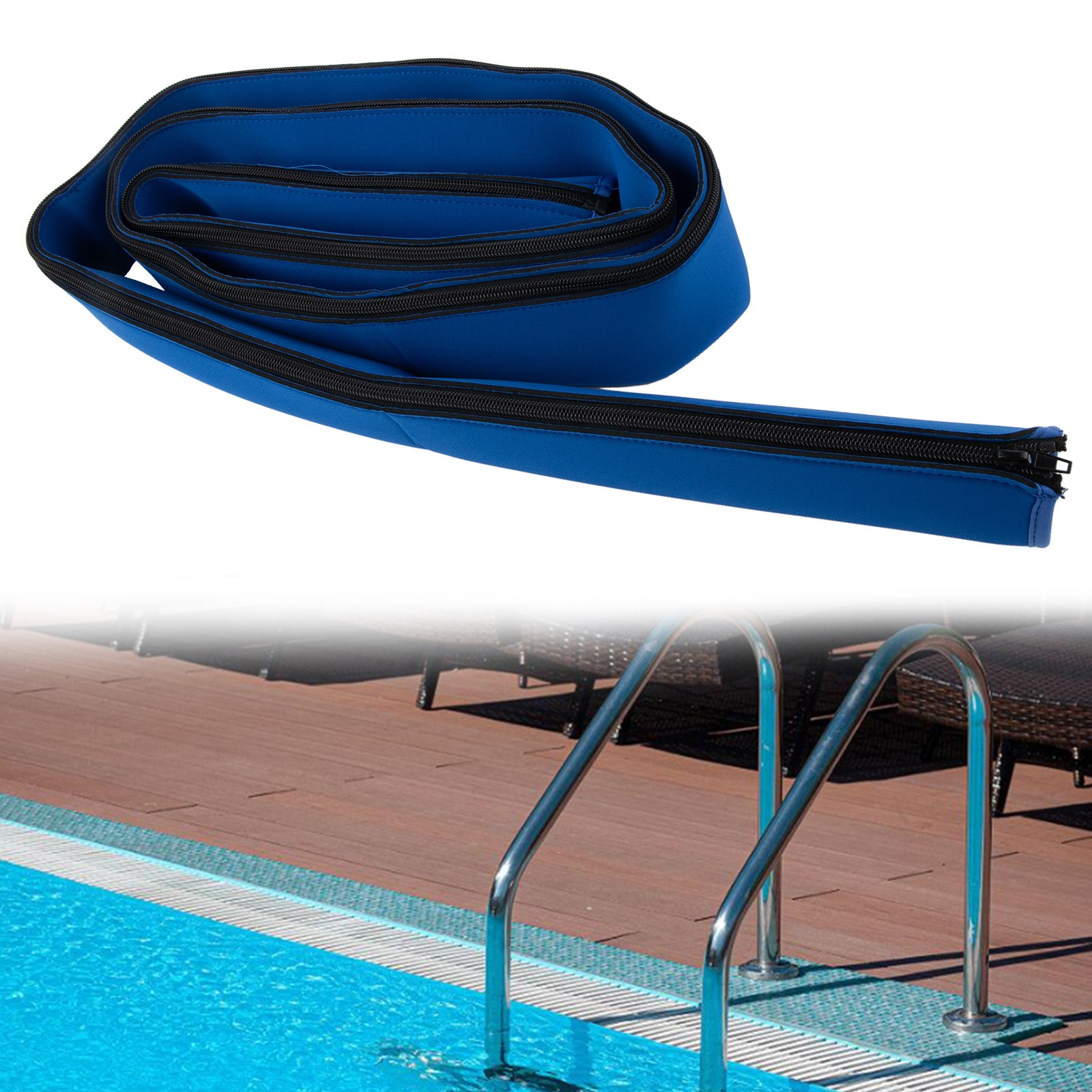 Easily Maintainable Zippered NonSlip Neoprene Handrail Covers for Your Pools