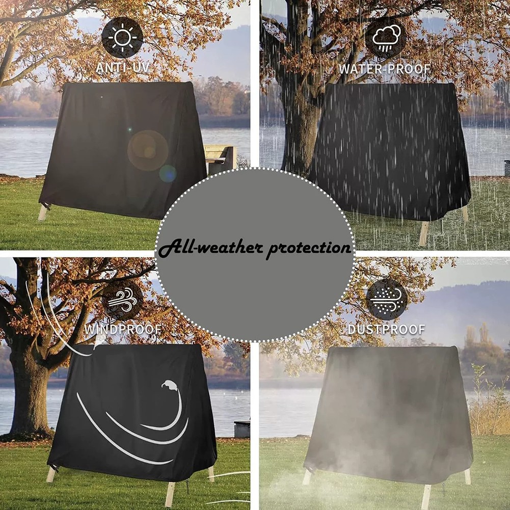 Adjustable Patio Swing Cover Designed for Outdoor Furniture Protection - Picture 17 of 21