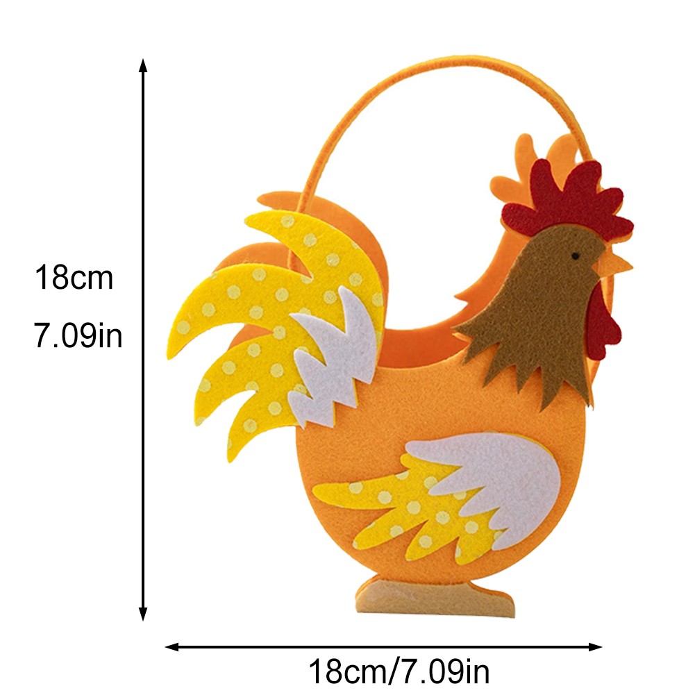 Nachhaltige Handarbeit in diesem entzückenden Osterkorb aus Filz im Hasen-Desig - Bild 23 von 25