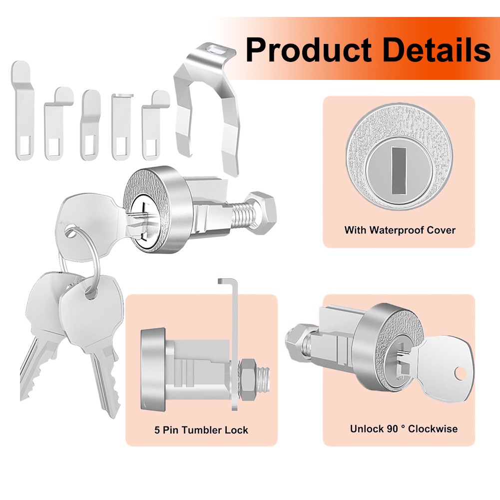 Robust Mailbox Lock Replacement Kit Designed for Easy User Installation - Picture 19 of 22
