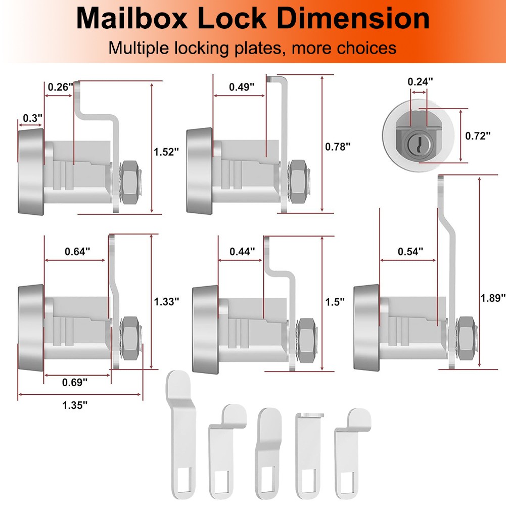 Robust Mailbox Lock Replacement Kit Designed for Easy User Installation - Picture 20 of 22