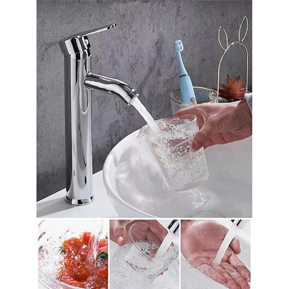 Functional Bathroom Sink Faucet with 60CM Supply Hoses for Quick Setup - Picture 20 of 25