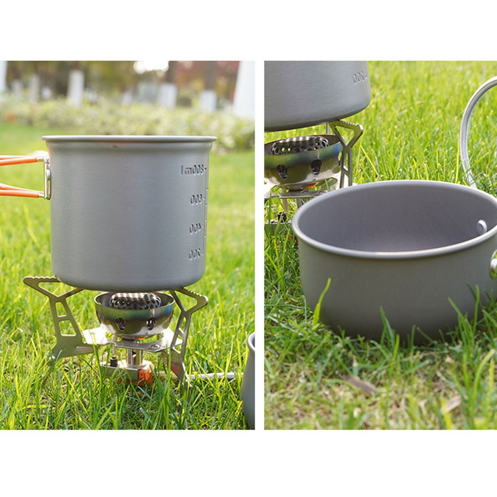Lightweight Camping Cookware Set for Outdoor Adventures NonStick Design - Produktbild 10