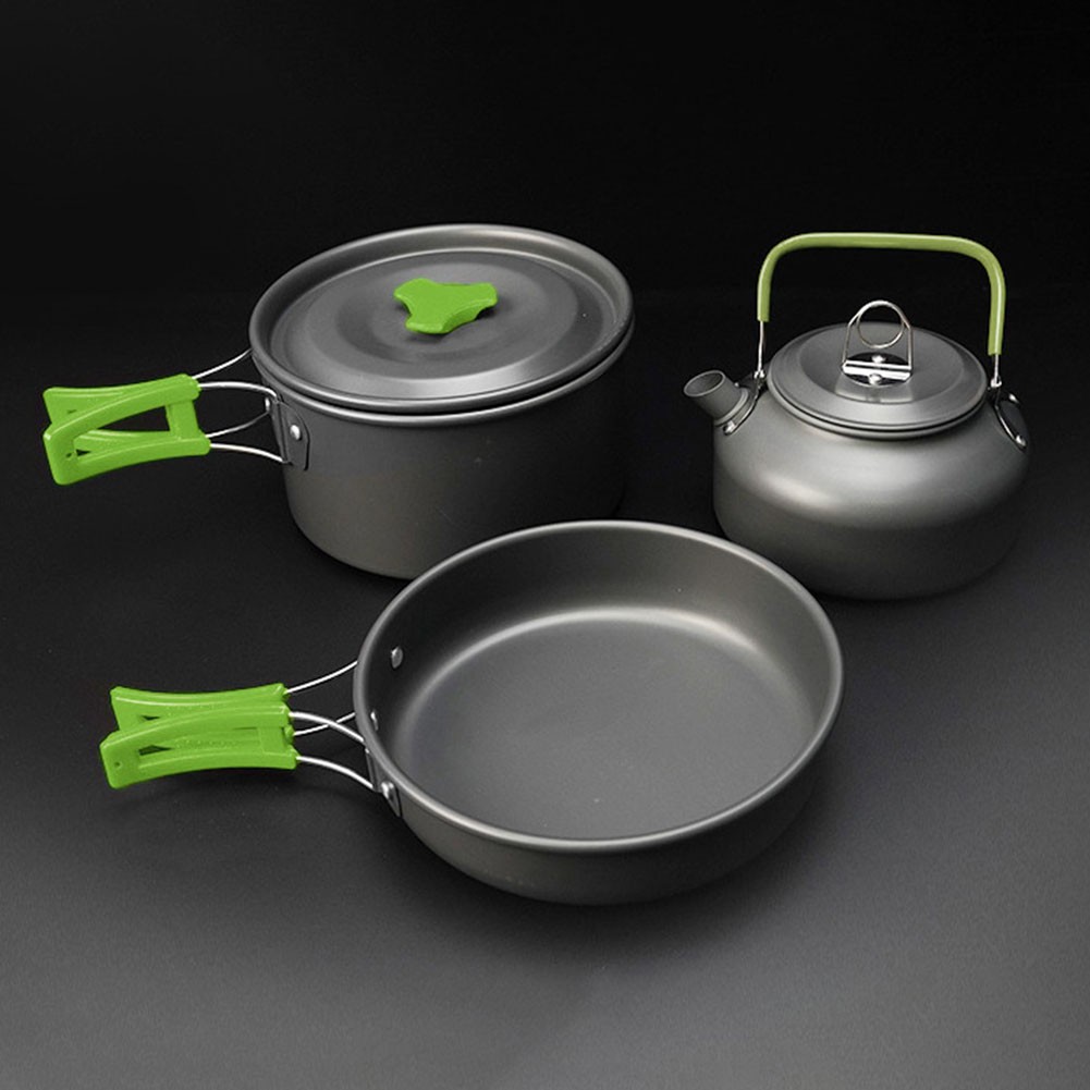Non Cookware Set for Group Camping Compact Design for Efficient Packing