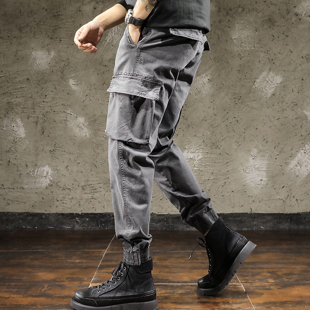 Sleek Men's Cargo Pants Perfect for Spring and Summer Wear in Various Settings - Picture 14 of 54