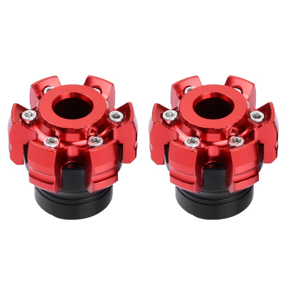Pare choc avant en alliage d'aluminium moto crash pad cup rouge argent - Photo 13/19