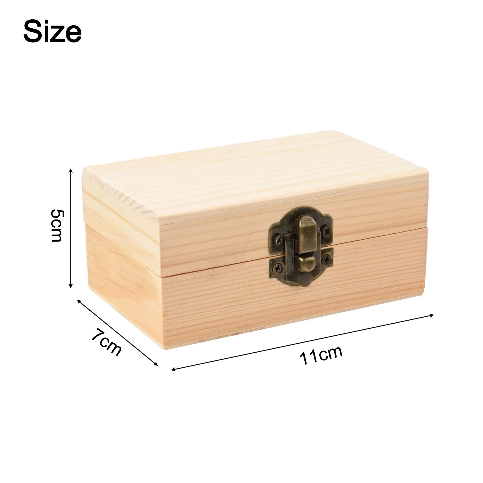 Pine Wood Decorative Storage Box Featuring a Dustproof Design Your Keepsakes