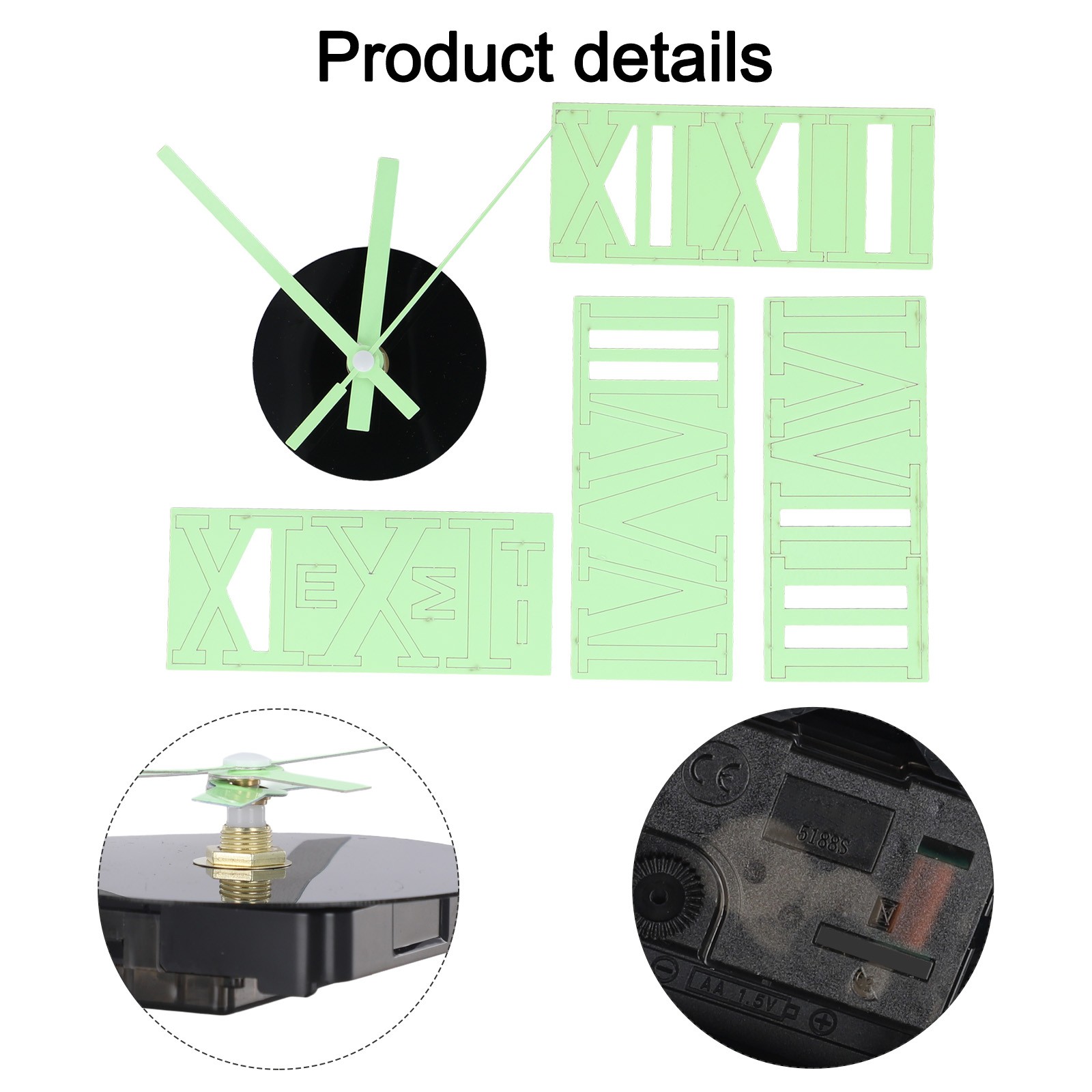 DIY Customizable Luminous Wall Clock Easy Installation for Modern Decor