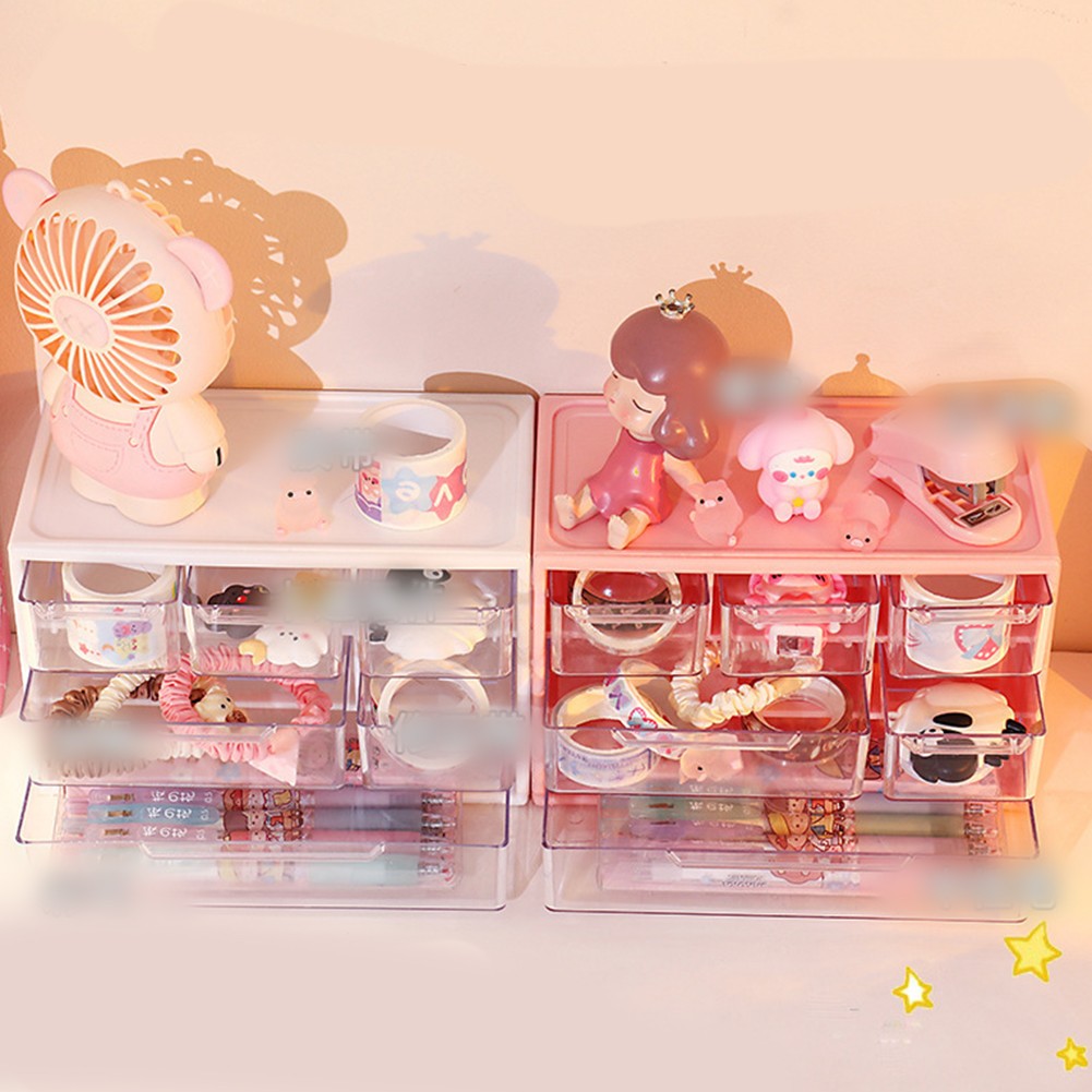 Acryl Make-up Organizer mit sechs Fächern für Unordnung Waschtisch Raum - Bild 26 von 41