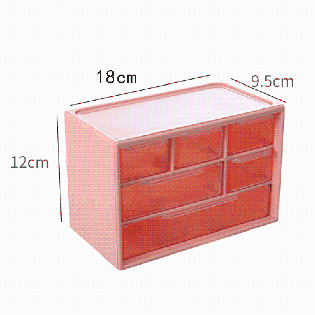 Acryl Make-up Organizer mit sechs Fächern für Unordnung Waschtisch Raum - Bild 36 von 41
