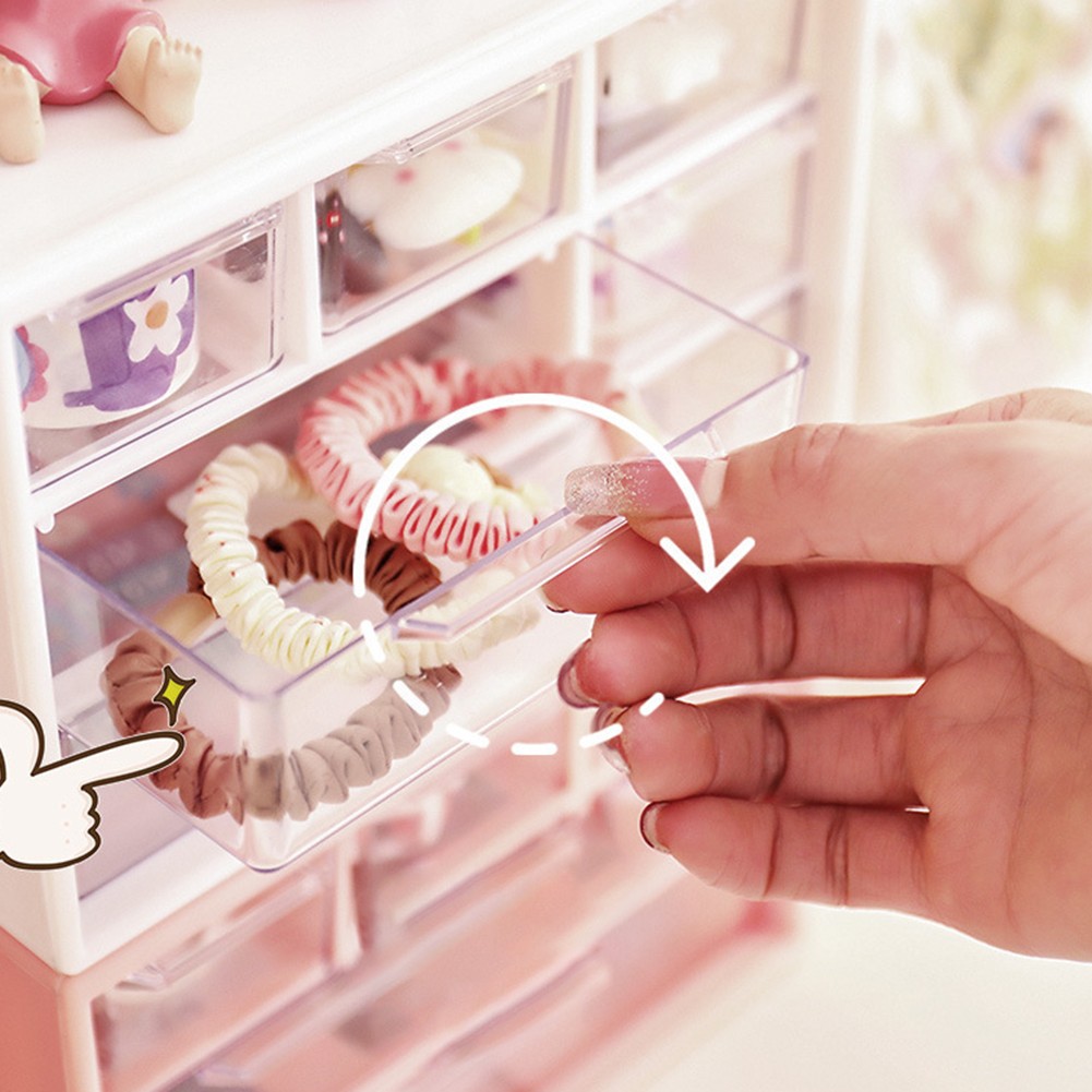 Acryl Make-up Organizer mit sechs Fächern für Unordnung Waschtisch Raum - Bild 30 von 41