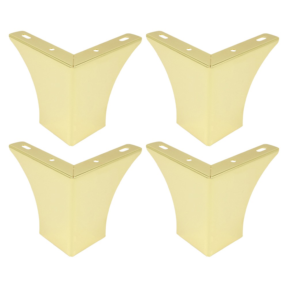 Stable L Shaped Metal Sofa Legs Set of 4 Suitable for All Types of Furniture