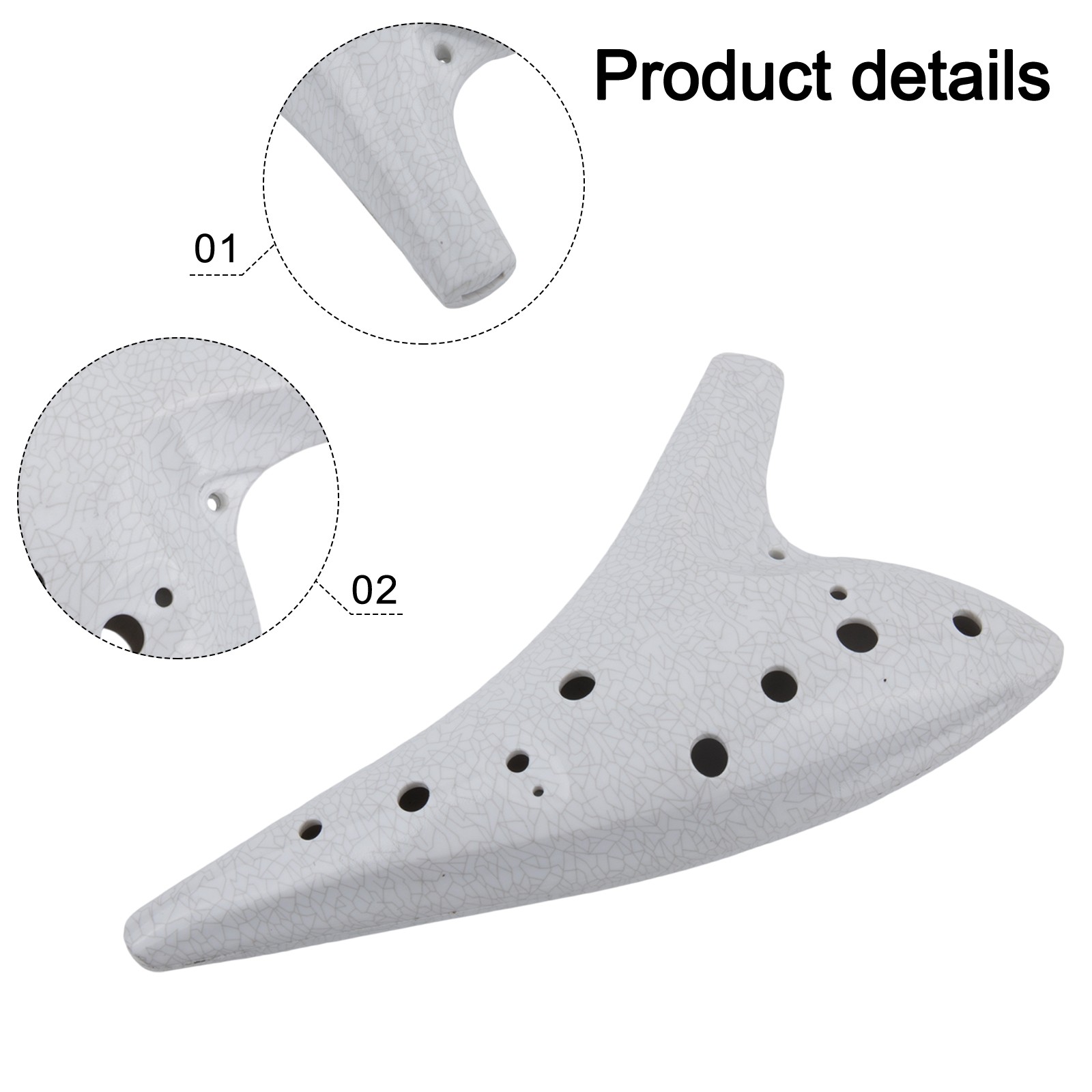 Tuned Sound 12 Hole Resin Ocarina Ideal for Self Study and Performance - Zdjęcie 15 z 62