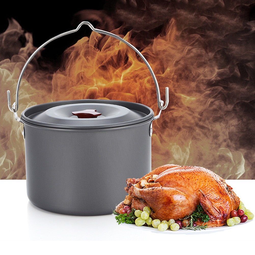 Pot de camping léger en aluminium 4L parfait pour points de vente cuisine de groupe aventures