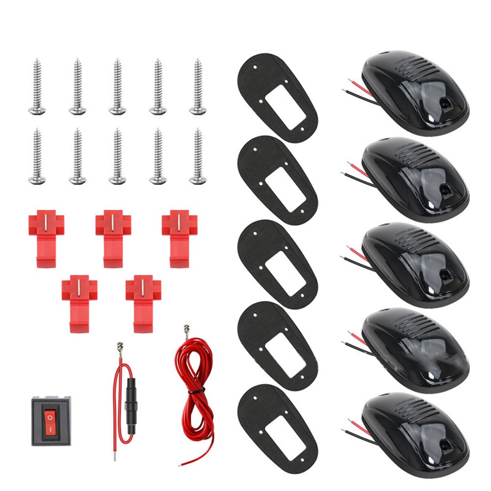 Kit de 5 luces LED de cabina 12V impermeables para camionetas y vehículos todot - Imagen 14 de 17
