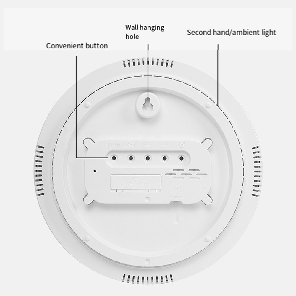 Remote Controlled LED Clock for For home with Temperature and Date Display