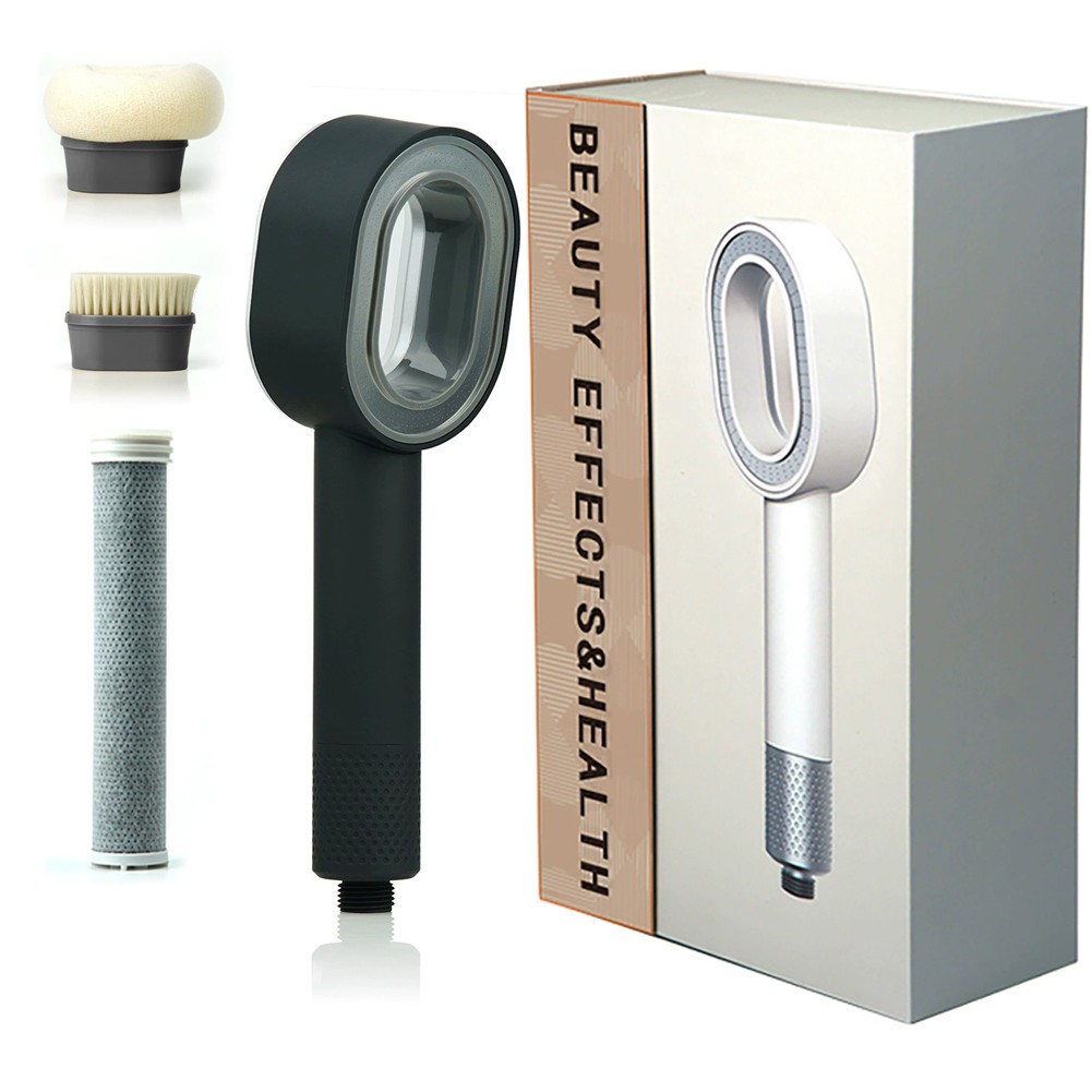 Shower Head with Filter Charcoal ABS 3in1 for a Luxurious Shower Experience