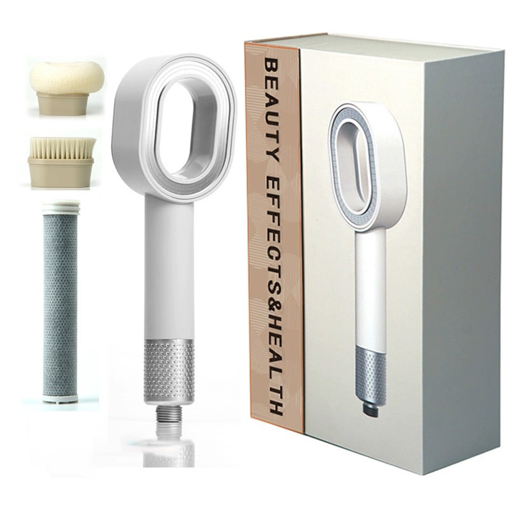 Filtered Handheld Shower Head for Better Water Quality and High Pressure Flow