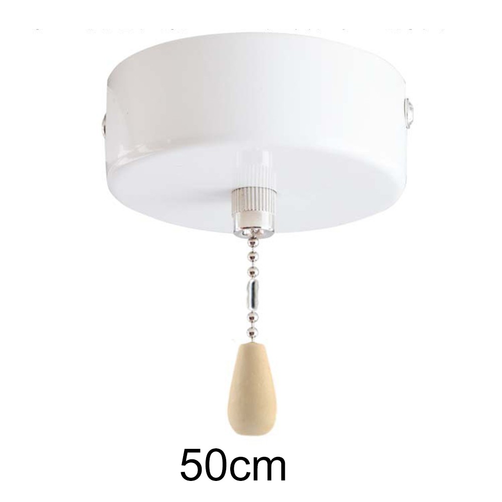 Elegant Chrome Pull Cord Switch for Easy Lighting Control in Bathrooms and More