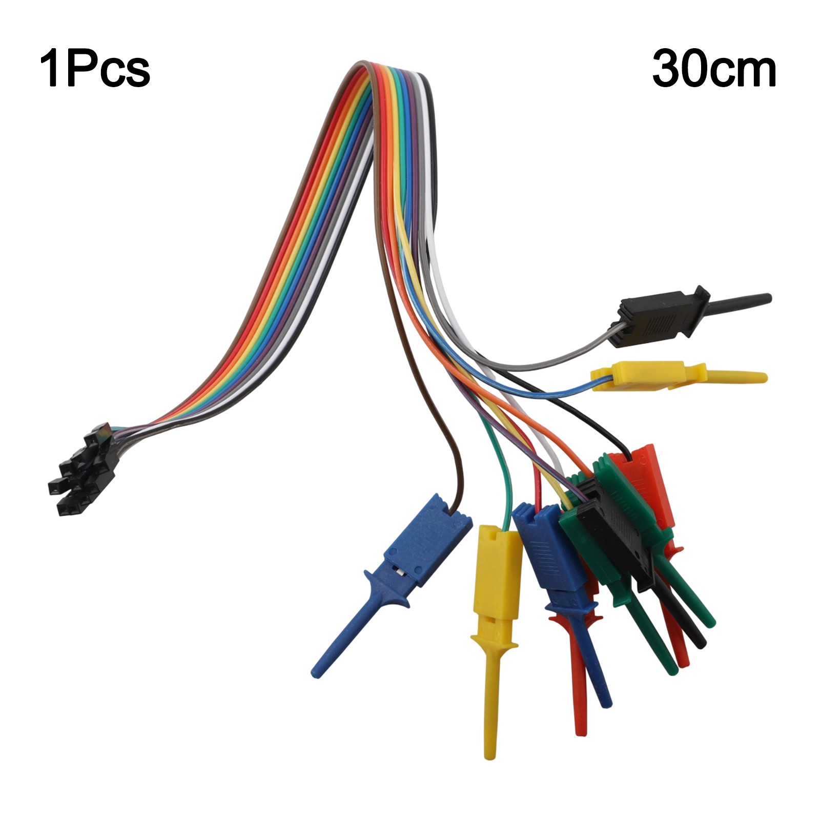 Reliable 30cm1ft Logic Analyzer Cable Probe with 10 Needle Hook Clamp Kit - Picture 25 of 36