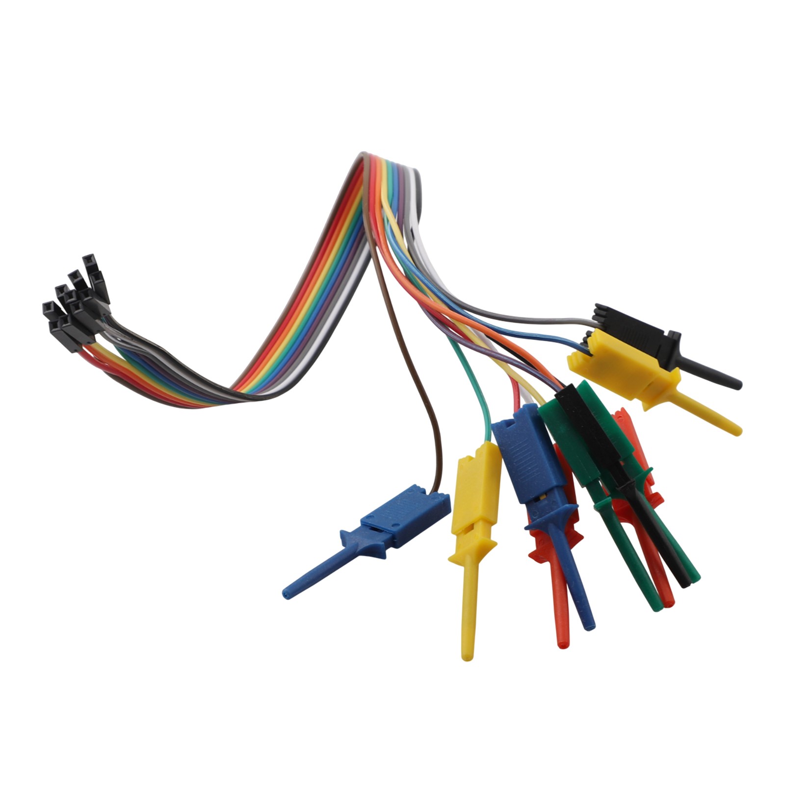 Reliable 30cm1ft Logic Analyzer Cable Probe with 10 Needle Hook Clamp Kit - Picture 26 of 36
