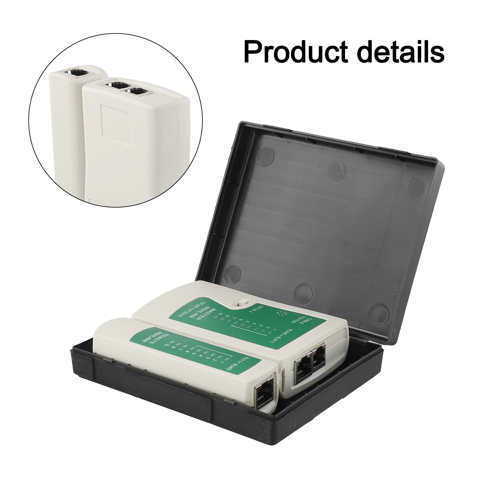 RJ11 and Ethernet Network Tester with Built in LED Connection Indicators - Afbeelding 18 van 28