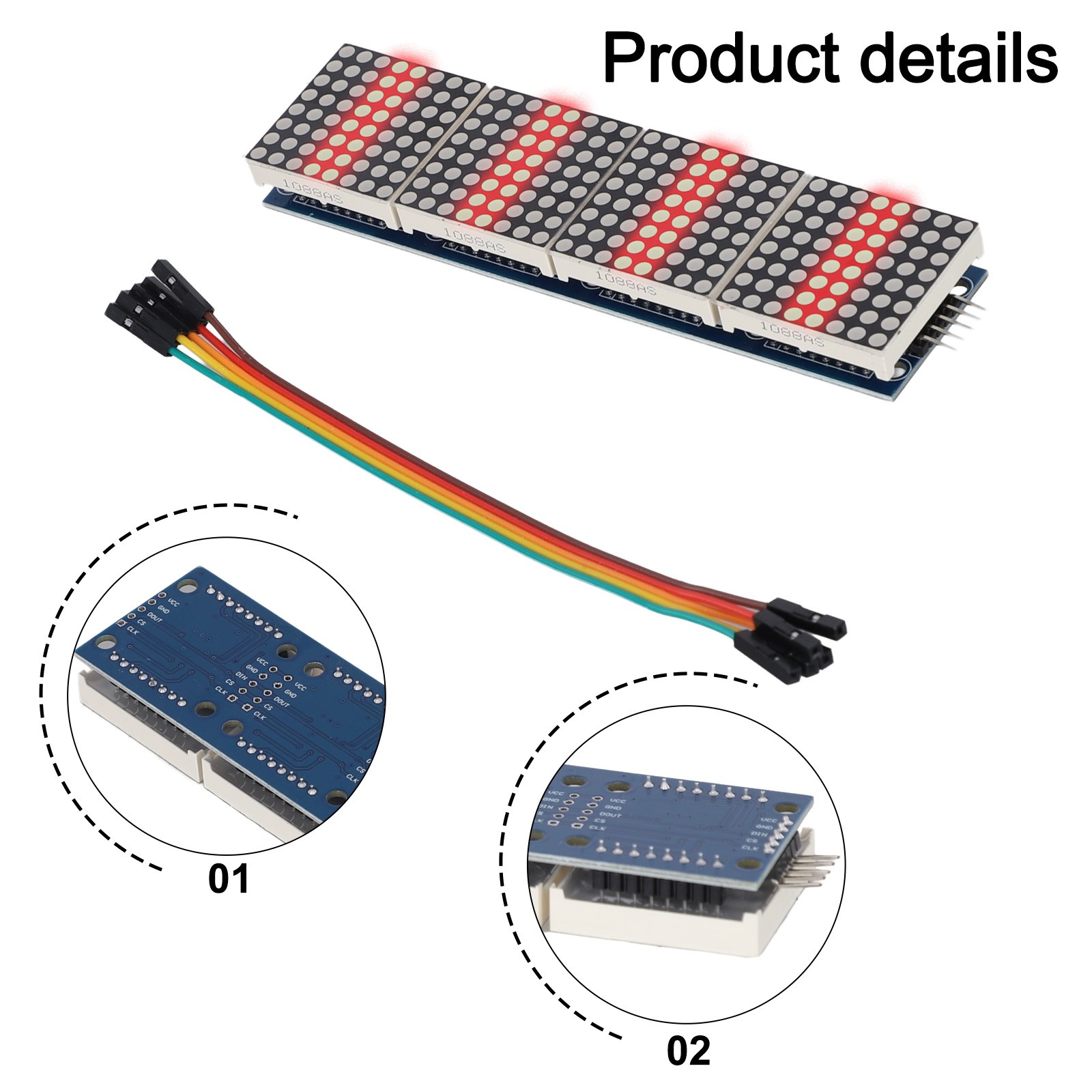 Pour Arduino Compatible Microcontrôleur Point Pour Matrice Affichage Driver Module - Photo 32/56